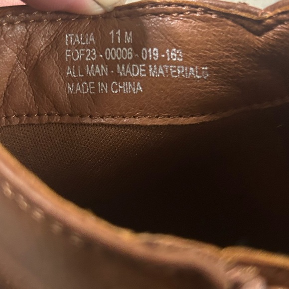 Frye & Co Itaila Stacked Heel Boots in Cognac - Picture 5 of 5